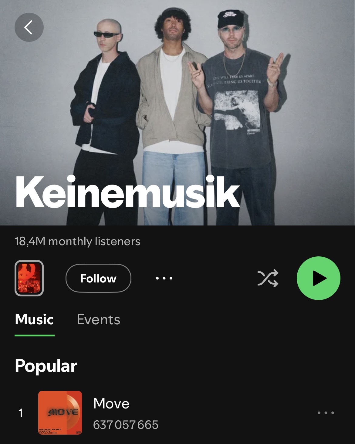 Keine Musik – Move